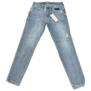Just USA‎ Womens Distressed Skinny Jeans Size 30 Medium Denim Wash NWT
